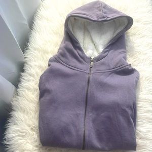Kismet light lilac long sleeve hoodie size x small